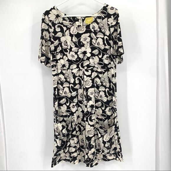 Maeve S/S Floral Print shift dress w/pockets - Picture 1 of 12